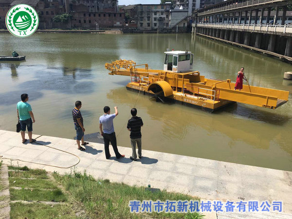 銷(xiāo)(xiāo)往遼寧朝陽(yáng)(yáng)全自動(dòng)(dòng)割草船【工作視頻】